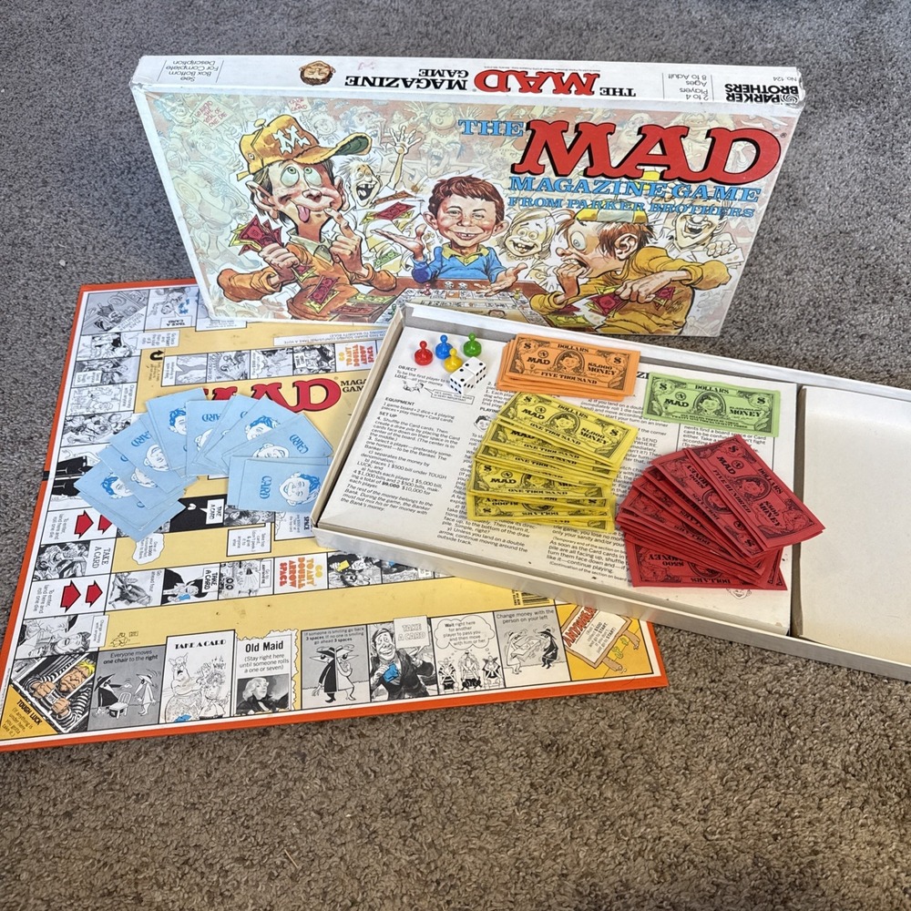1979 Mad Magazine Game Board Made In USA COMPLETE Production Number‎ 124